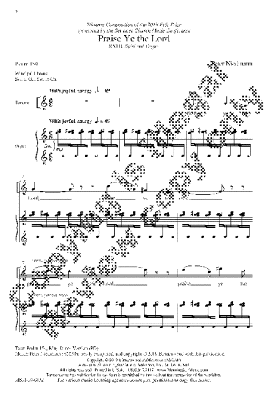 Praise Ye the Lord Divisi scores gallery preview page 2