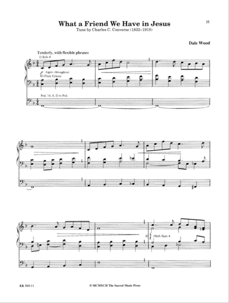 Softly and Tenderly Softly and Tenderly Organ Solo scores gallery preview page 7