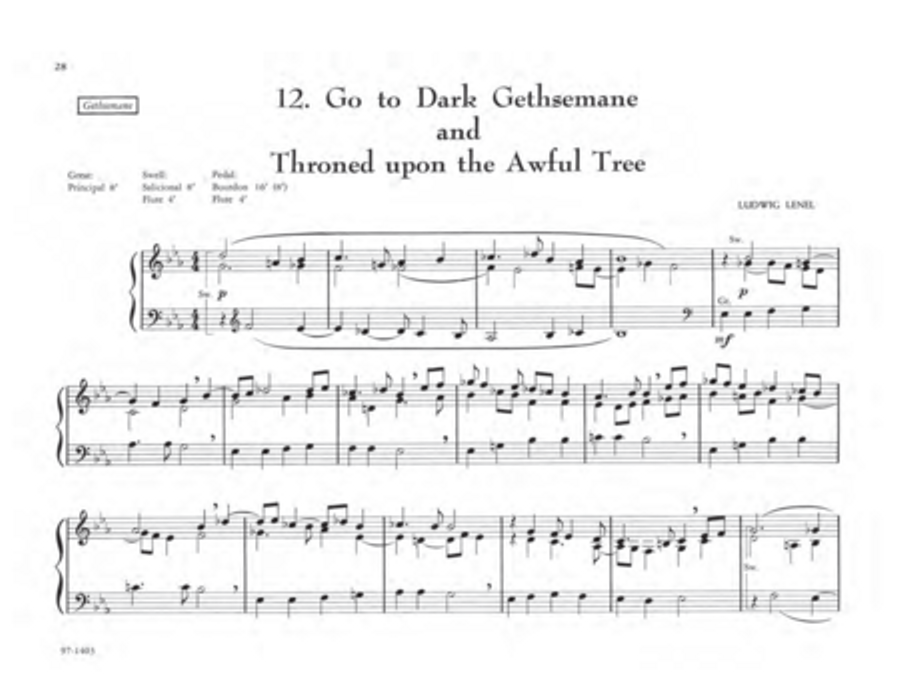 The Parish Organist, Part 07 (Lent, Palm Sunday, Holy Week) Organ scores gallery preview page 14