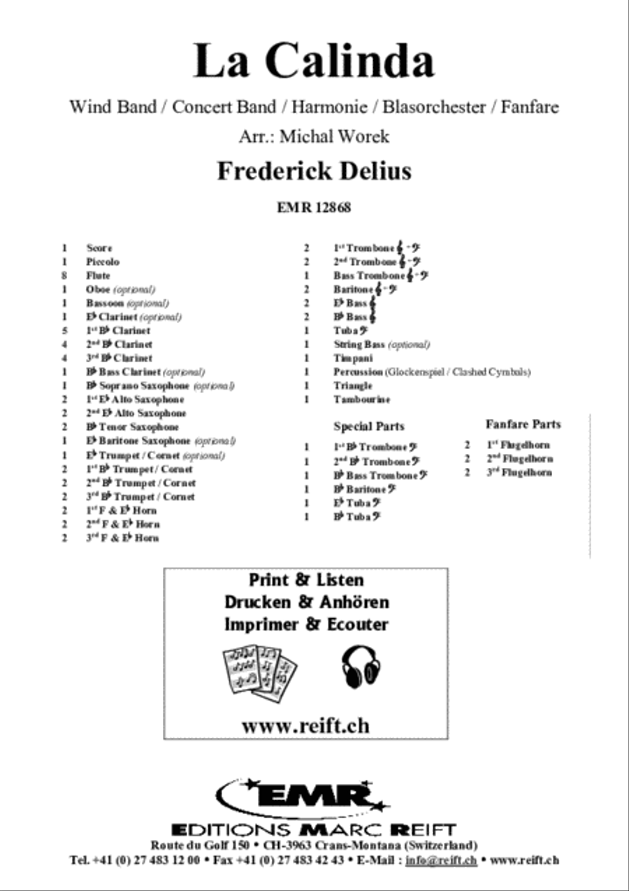 La Calinda La Calinda Concert Band scores gallery preview page 2