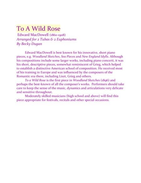 To a Wild Rose image number null