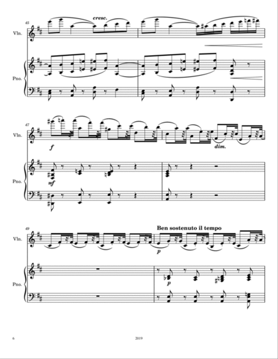 Tchaikovsky Violin Concerto in D major, Op. 35 - For Violin and Piano Violin Solo scores gallery preview page 6