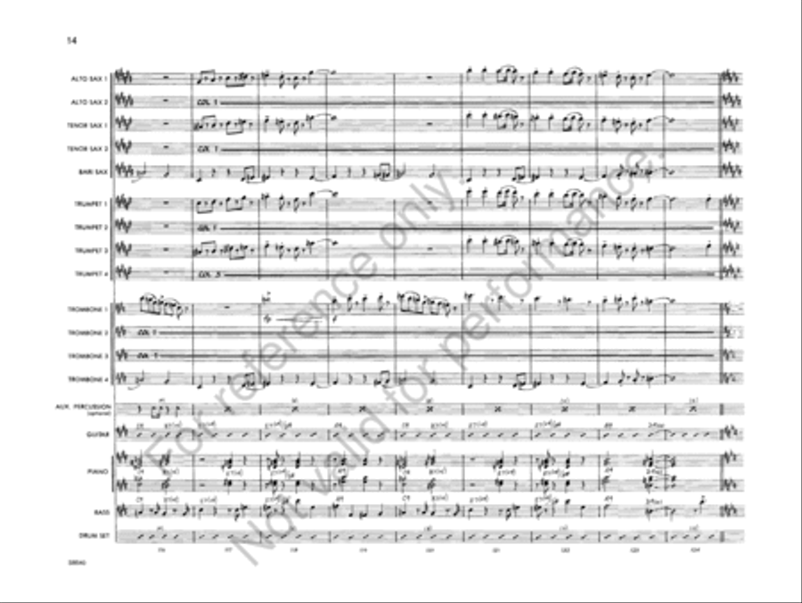 The Mad Grasshopper Jazz Ensemble scores gallery preview page 16
