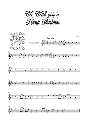 Book cover for We Wish you a Merry Christmas (for Trumpet)