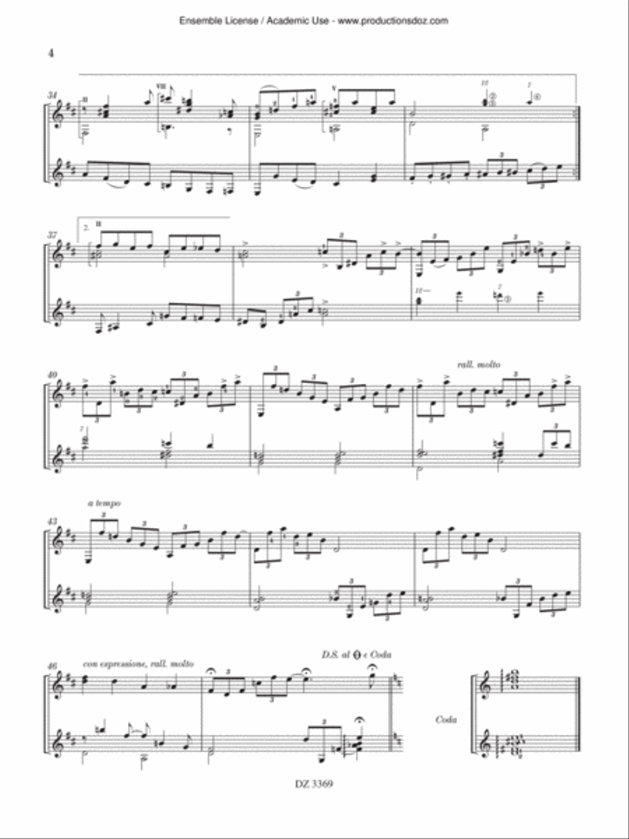 Modinha - Choro Classical Guitar scores gallery preview page 4