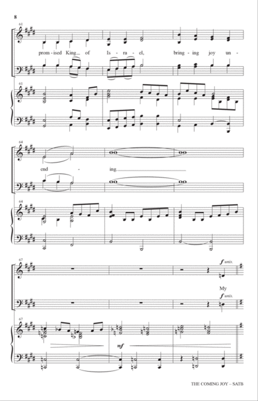 The Coming Joy 4-Part scores gallery preview page 7