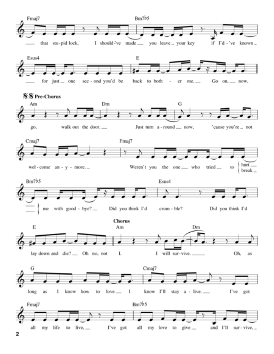 I Will Survive Voice scores gallery preview page 2