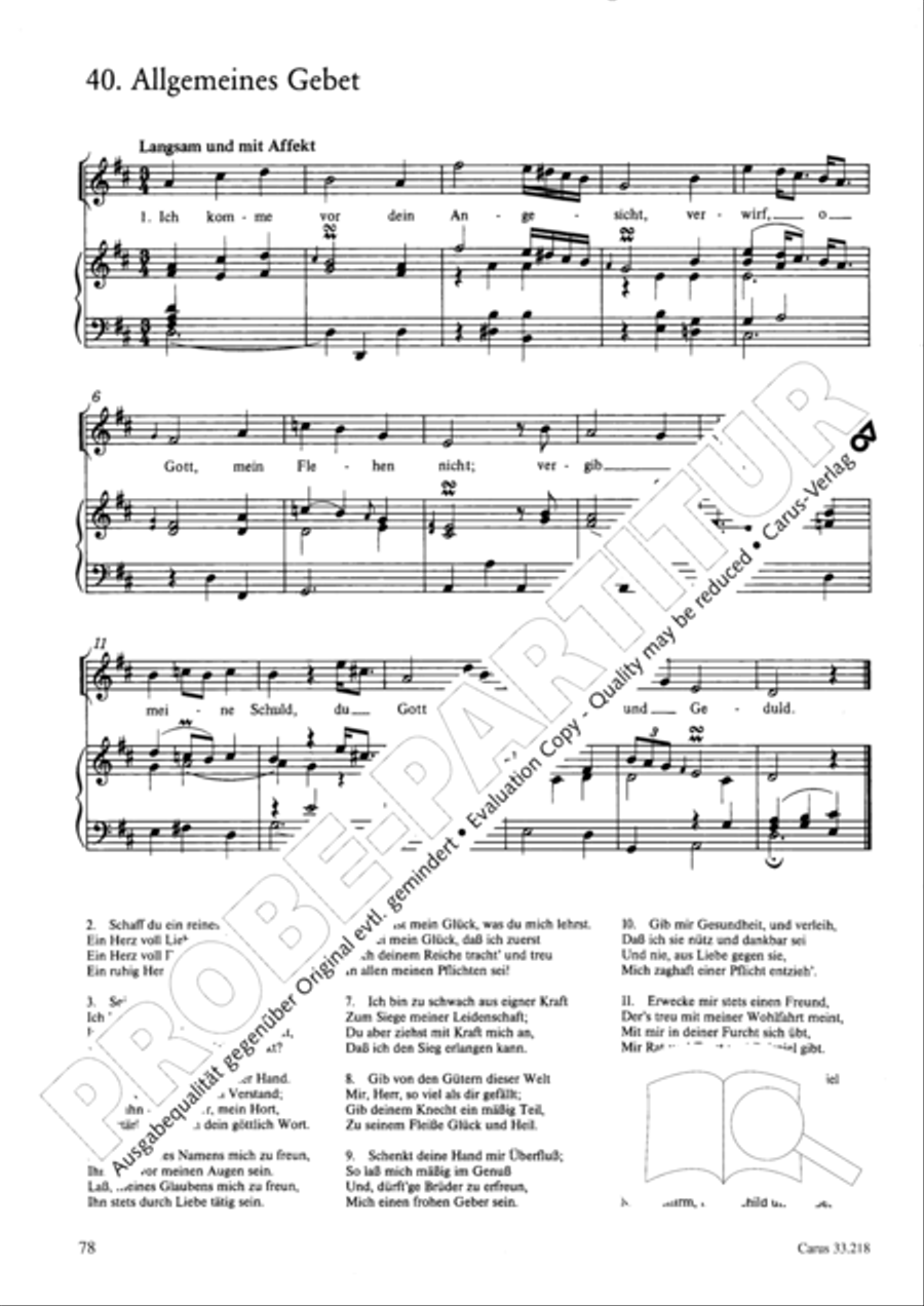 Geistliche Oden und Lieder (Gellert) Collection / Songbook scores gallery preview page 73