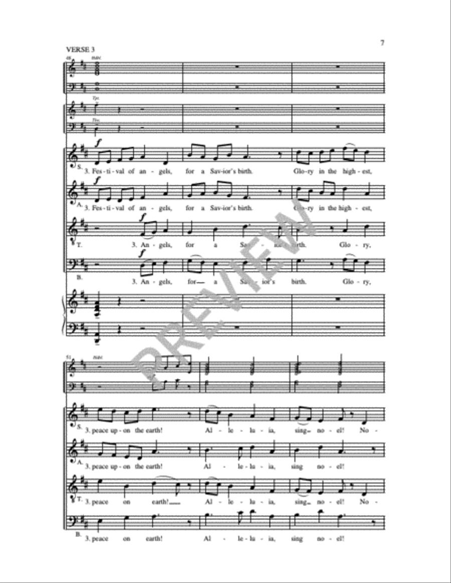 Alleluia, Sing Noel! 4-Part scores gallery preview page 2
