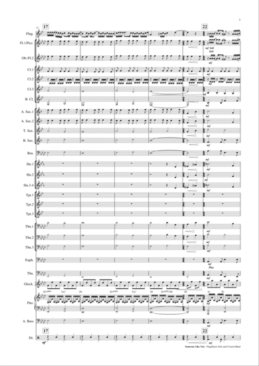 Someone Like You Concert Band scores gallery preview page 6