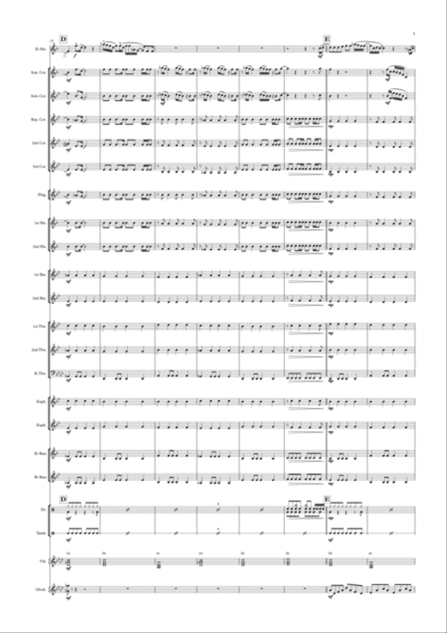 Always Remember Us This Way Brass Ensemble scores gallery preview page 5