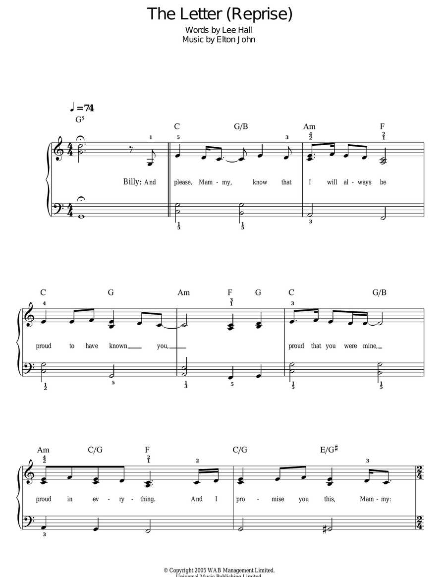 The Letter - Reprise
