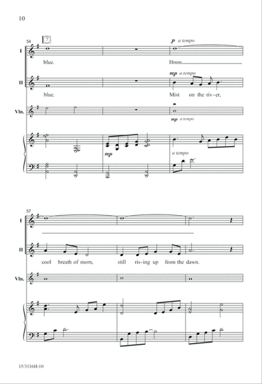 Mist on the River 2-Part scores gallery preview page 11