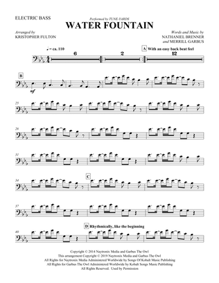 Water Fountain (arr. Kristopher Fulton) - Electric Bass