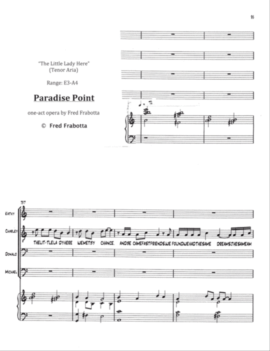 The Little Lady Here Voice Solo scores gallery preview page 1