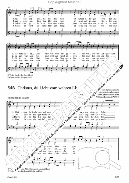 Chorbuch Gotteslob SATB