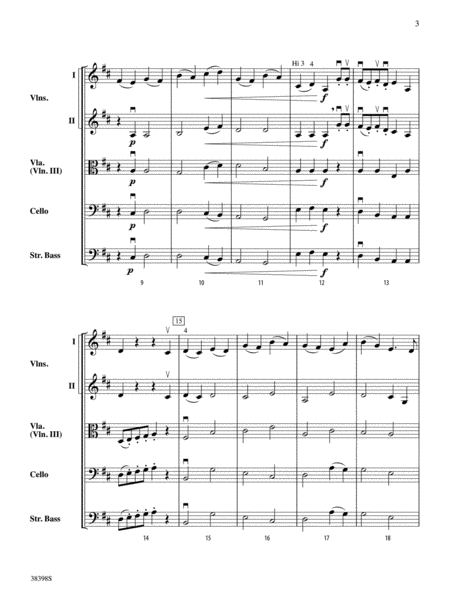 Eine Kleine Bachmusik (from Brandenburg Concerto No. 5 in D Major): Score
