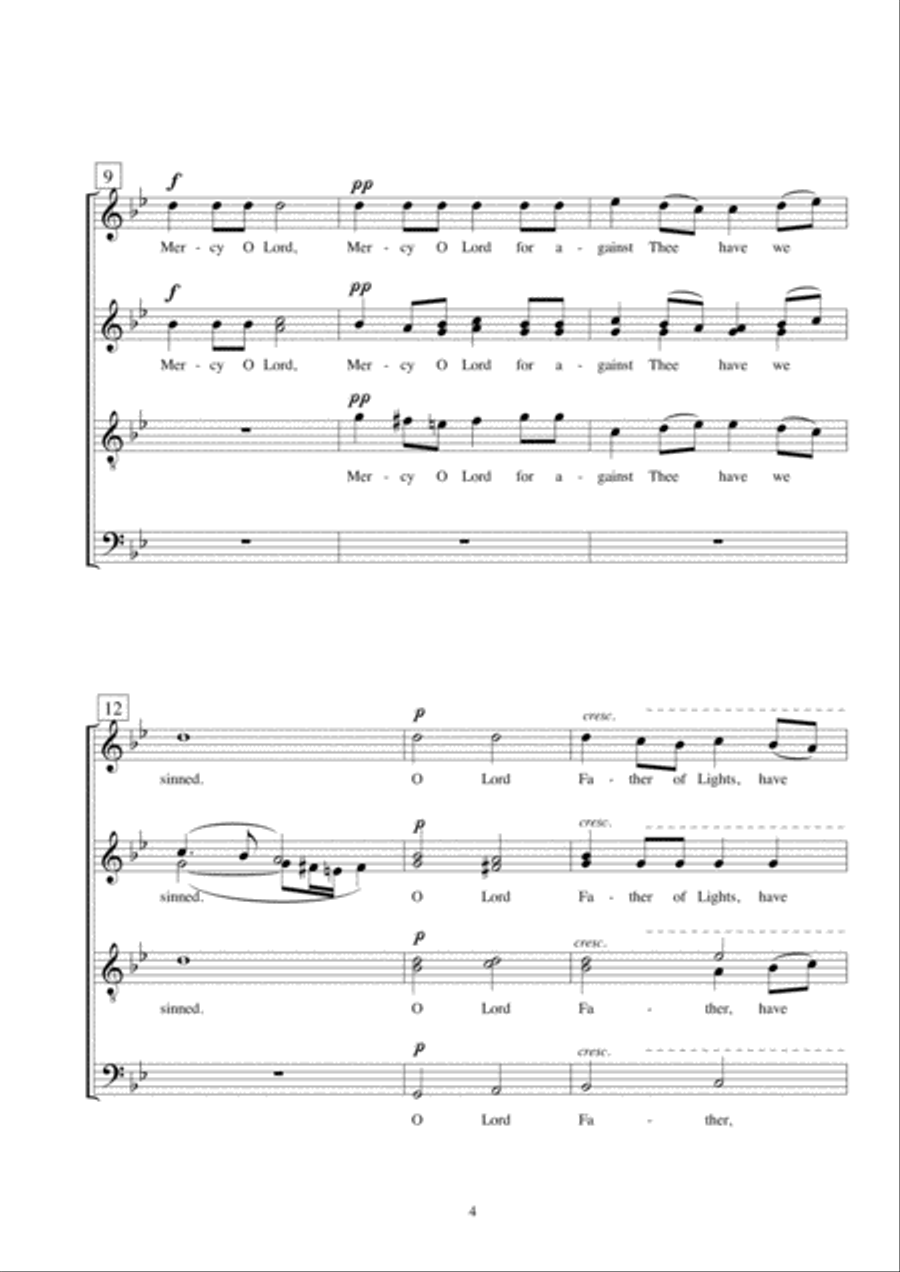 Father of Lights Father of Lights 4-Part scores gallery preview page 4