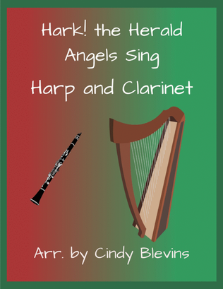 Hark! The Herald Angels Sing, for Harp and Clarinet