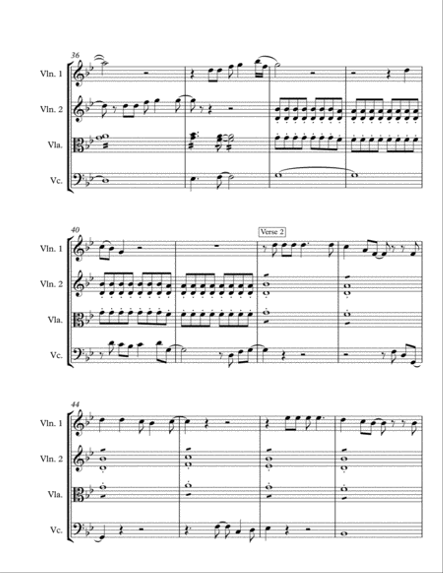 Pokemon (dance Mix) String Quartet scores gallery preview page 6