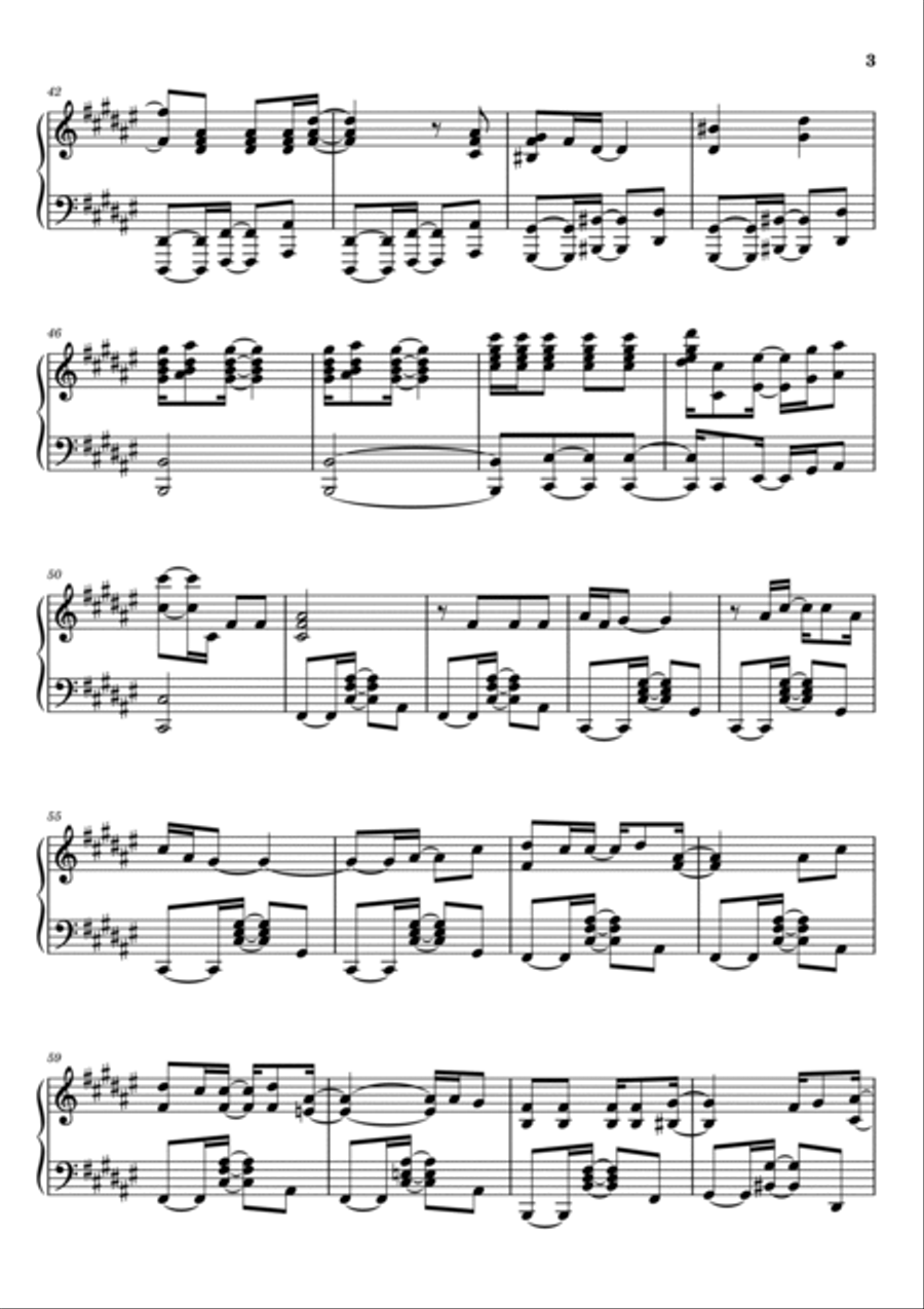 Don't Blame It On Me Don't Blame It On Me Piano Solo scores gallery preview page 3
