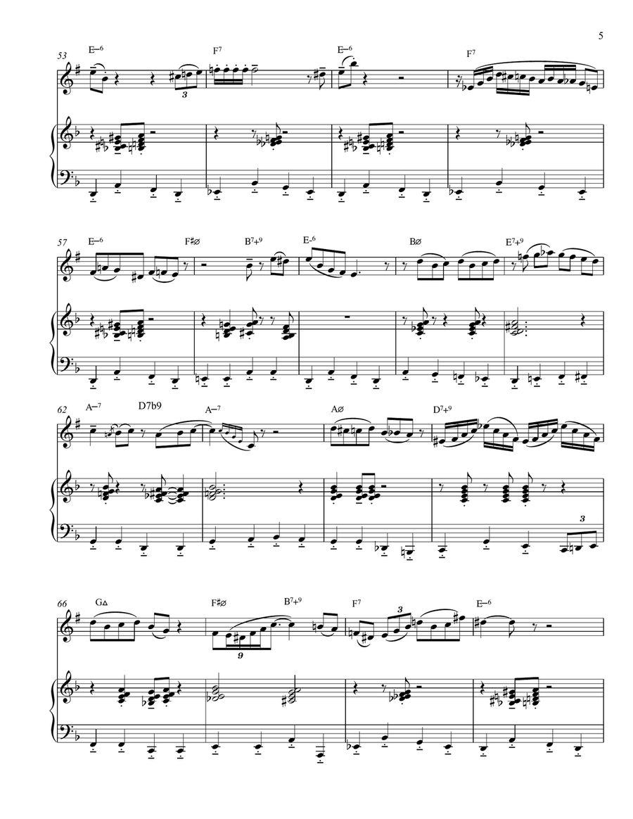 A Night In Tunisia B-Flat Trumpet scores gallery preview page 5