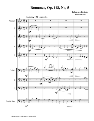 Romanze, Op. 118, No. 5 (String Nonet)