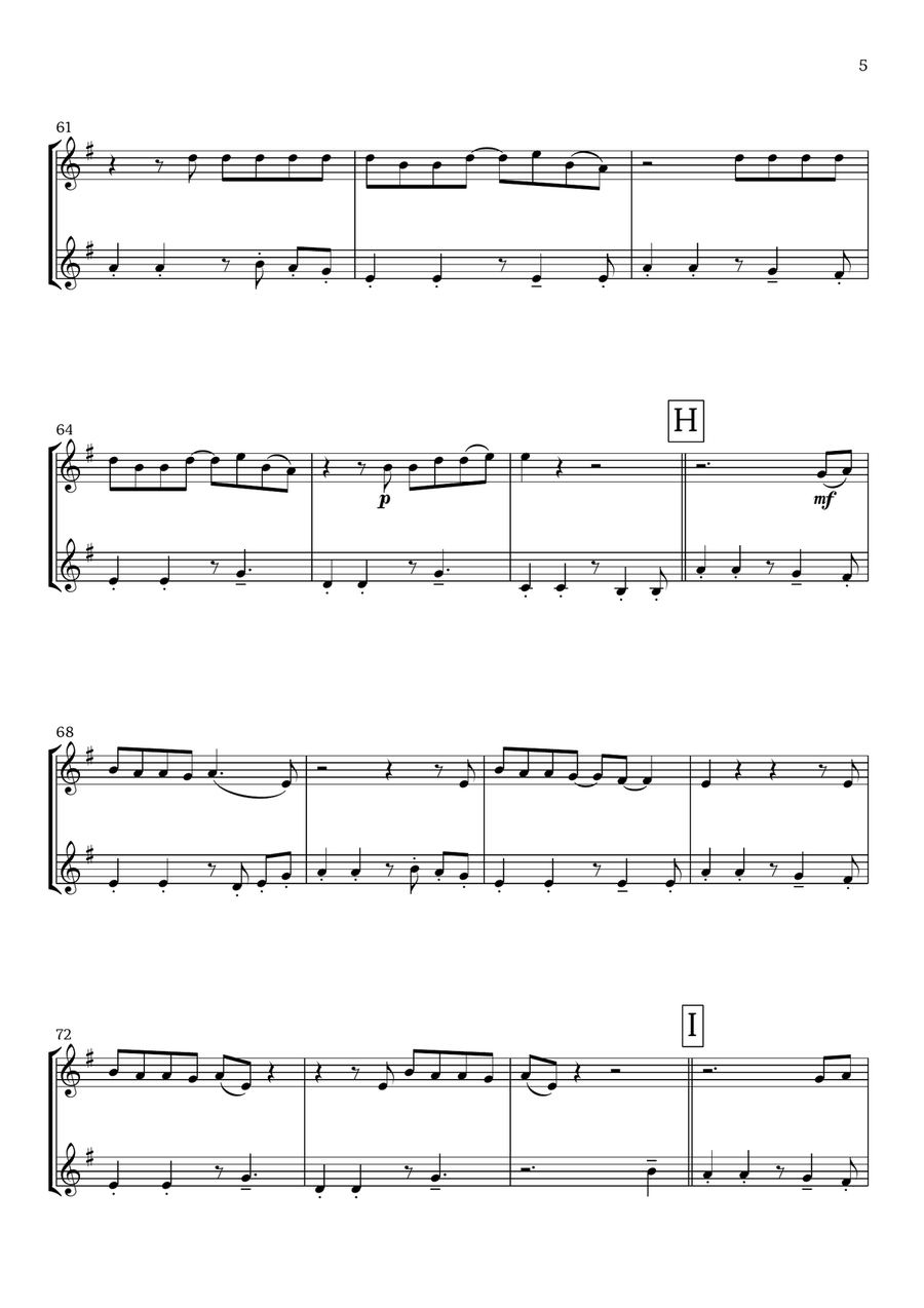 Lunch Clarinet Duet scores gallery preview page 5