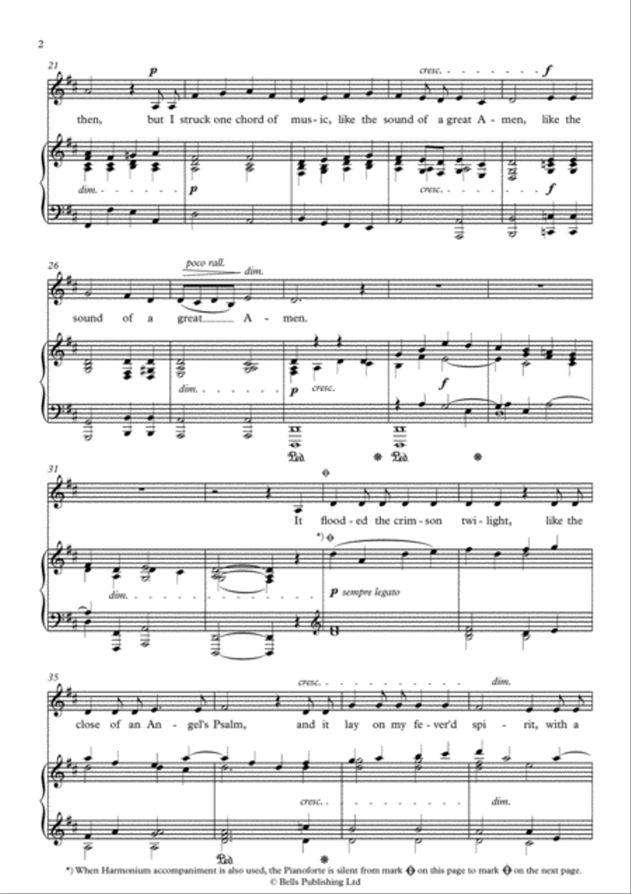 The Lost Chord (D Major) The Lost Chord (D Major) Voice Solo scores gallery preview page 2