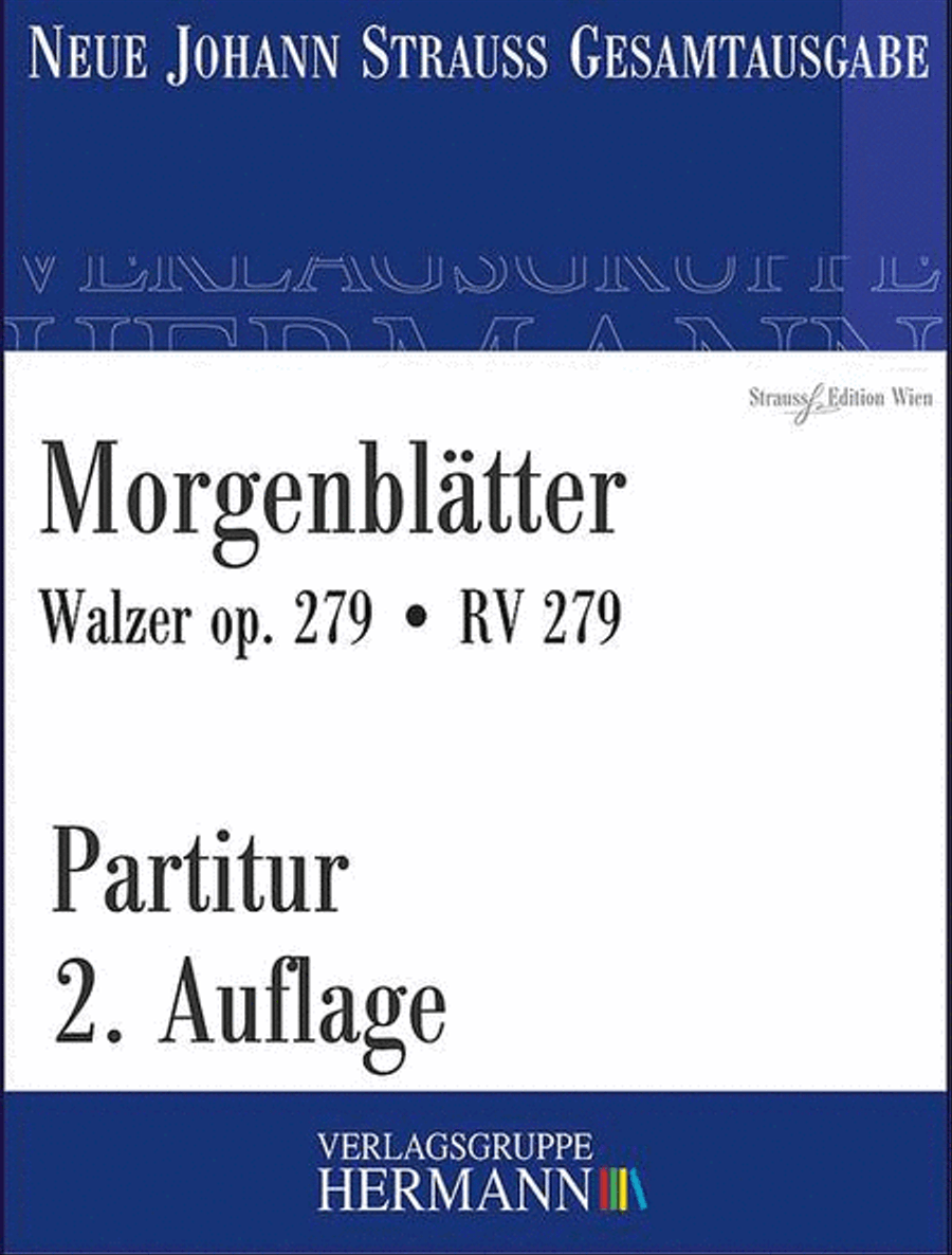 Morgenblätter op. 279 RV 279 Orchestra scores gallery preview page 1