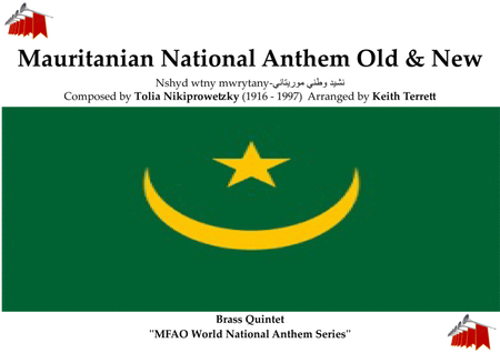 Mauritanian National Anthem Nshyd wtny mwrytany for Brass Quintet (Old & new Anthem) image number null