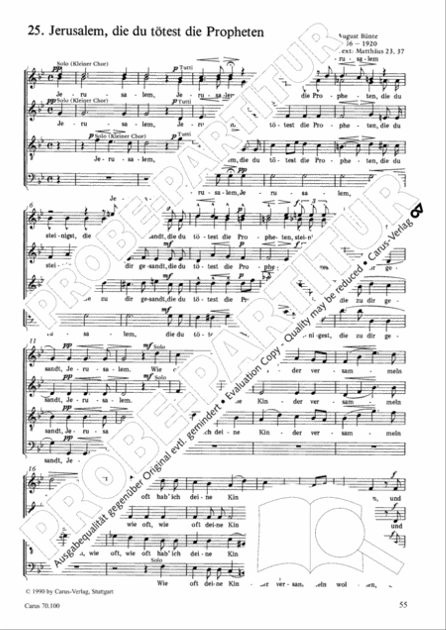 Geistliches Chorbuch der Romantik Choir scores gallery preview page 56