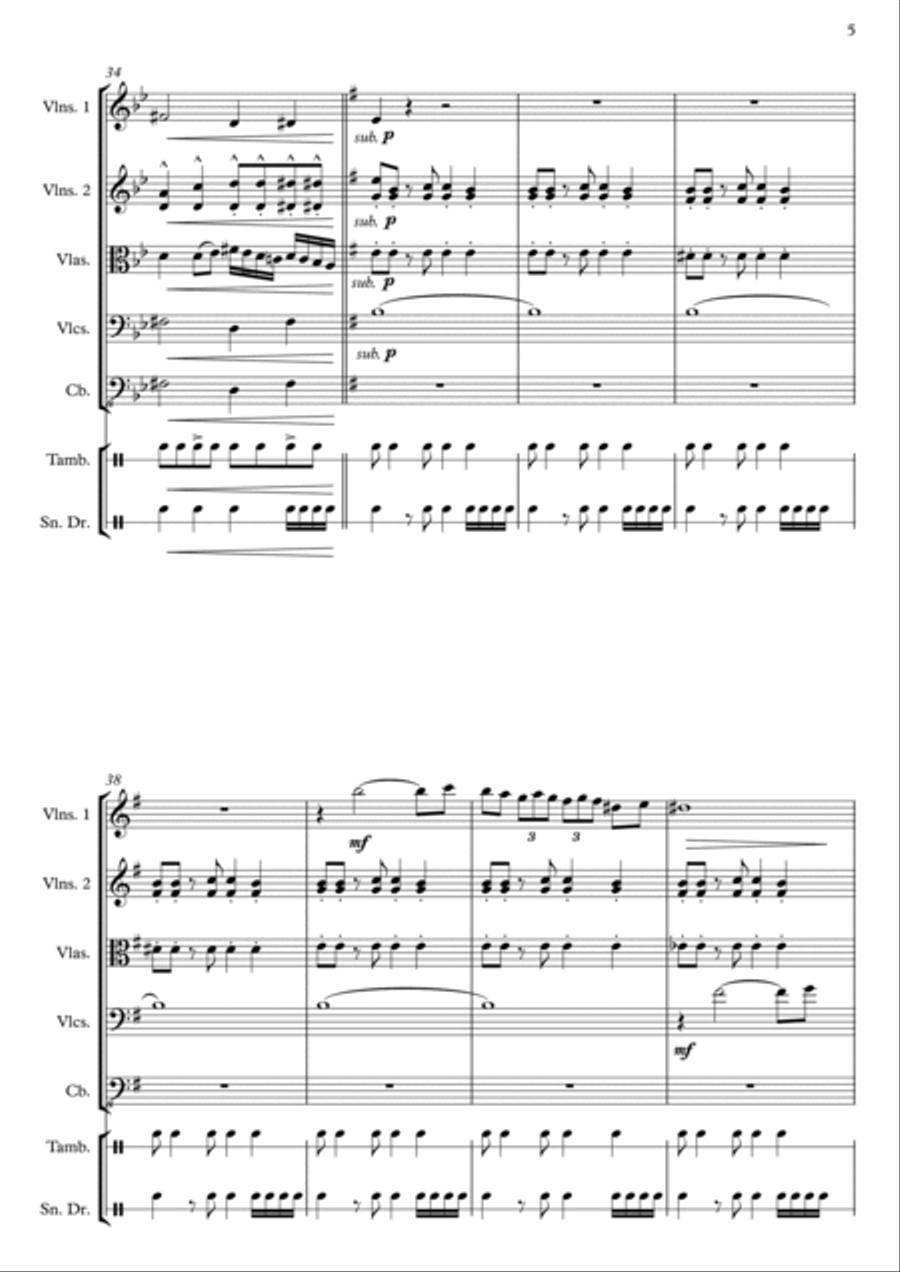 El Tango de la Venganza String Orchestra scores gallery preview page 6