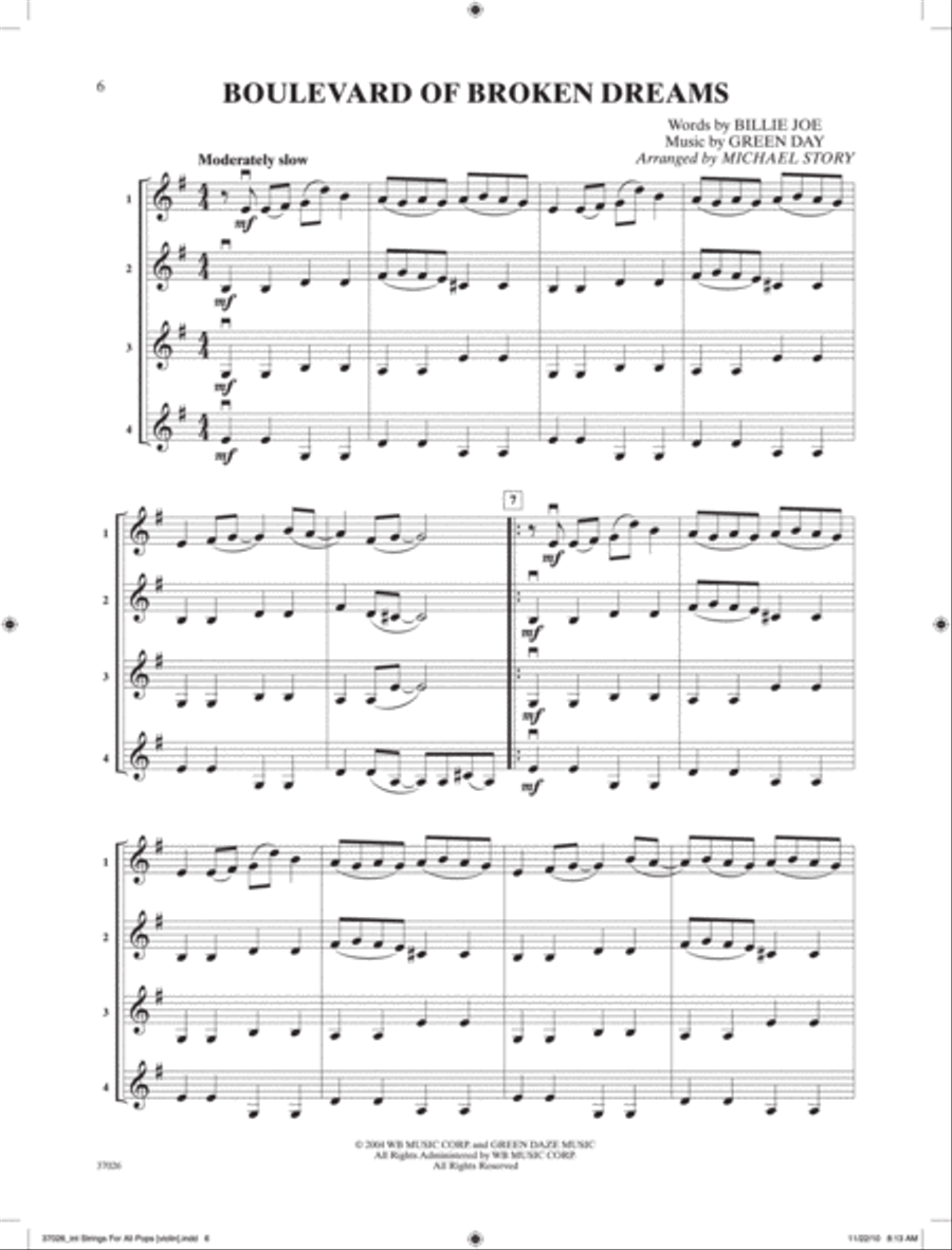 Strings for All -- Solo-Duet-Trio-Quartet with Optional Piano Accompaniment Small Ensemble scores gallery preview page 6