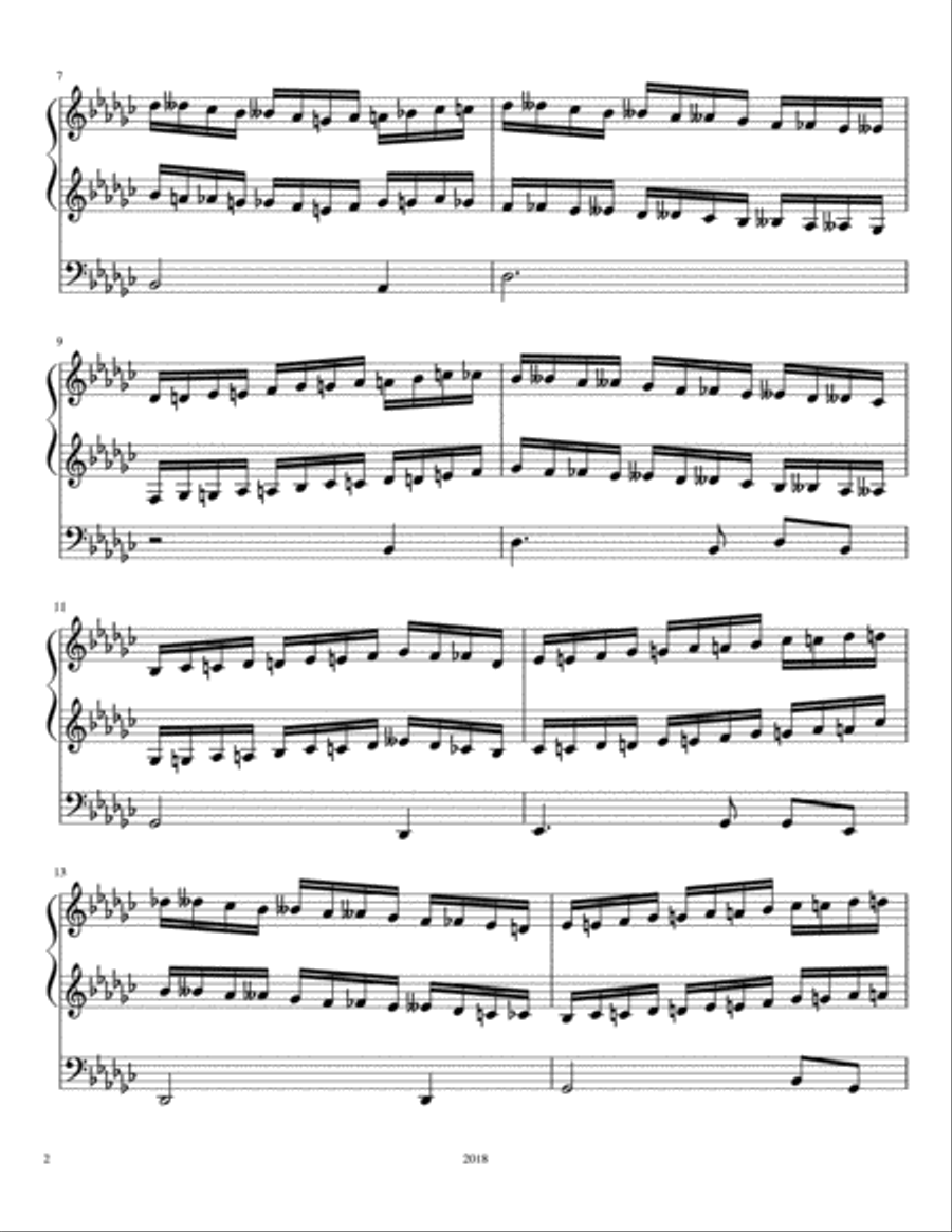 Six Settings for Organ on Amazing Grace Organ Solo scores gallery preview page 2