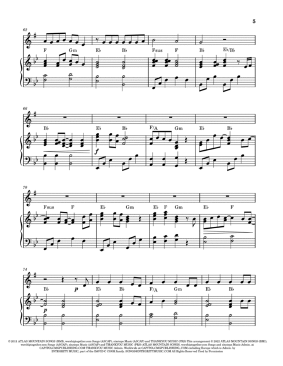 10,000 Reasons (bless The Lord) Alto Saxophone scores gallery preview page 5