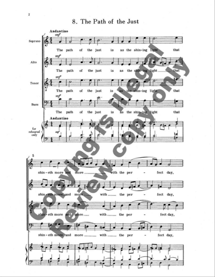 Arise, Shine & The Path of the Just 4-Part scores gallery preview page 7