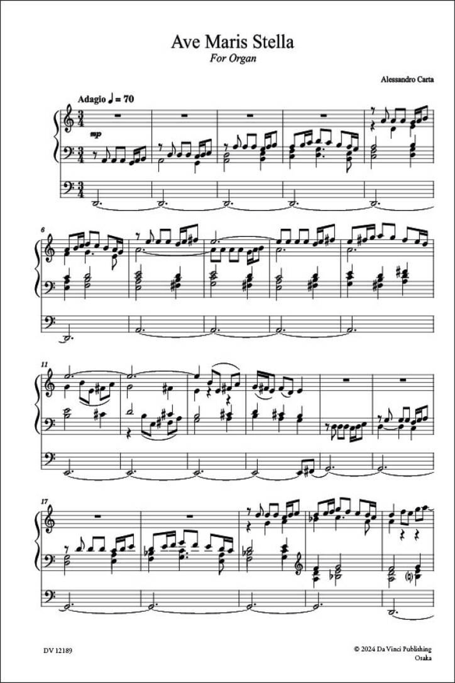 Organ Works Vol. II Organ scores gallery preview page 2