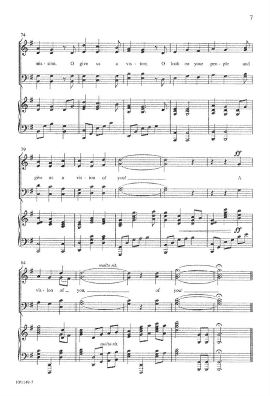 Give Us a Vision 4-Part scores gallery preview page 7