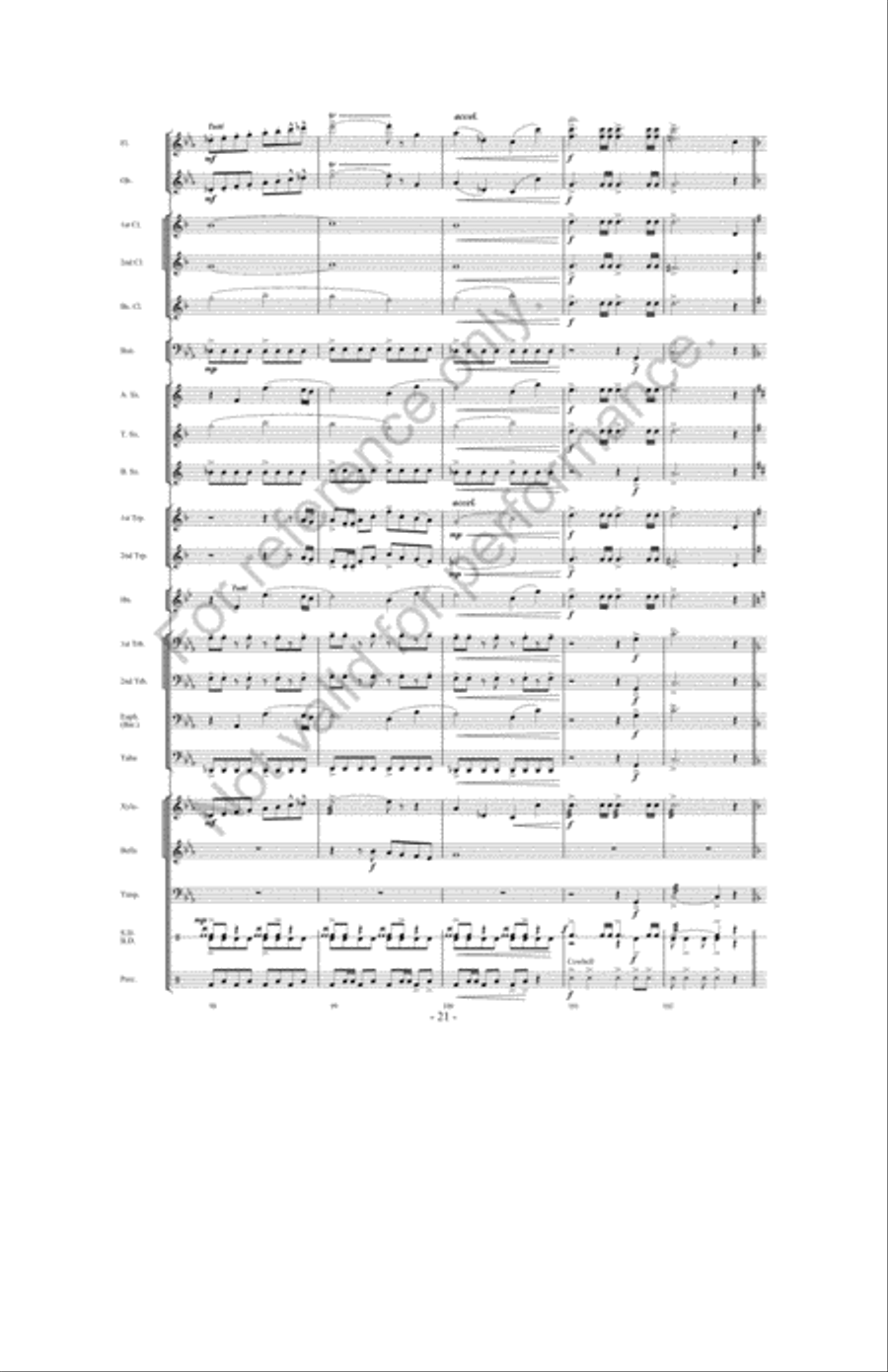 The Great Land Run Concert Band scores gallery preview page 20