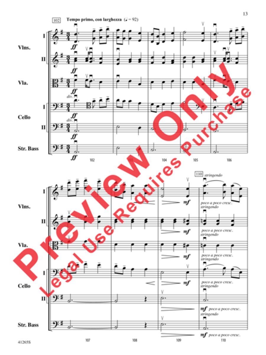 Country Song String Orchestra scores gallery preview page 14