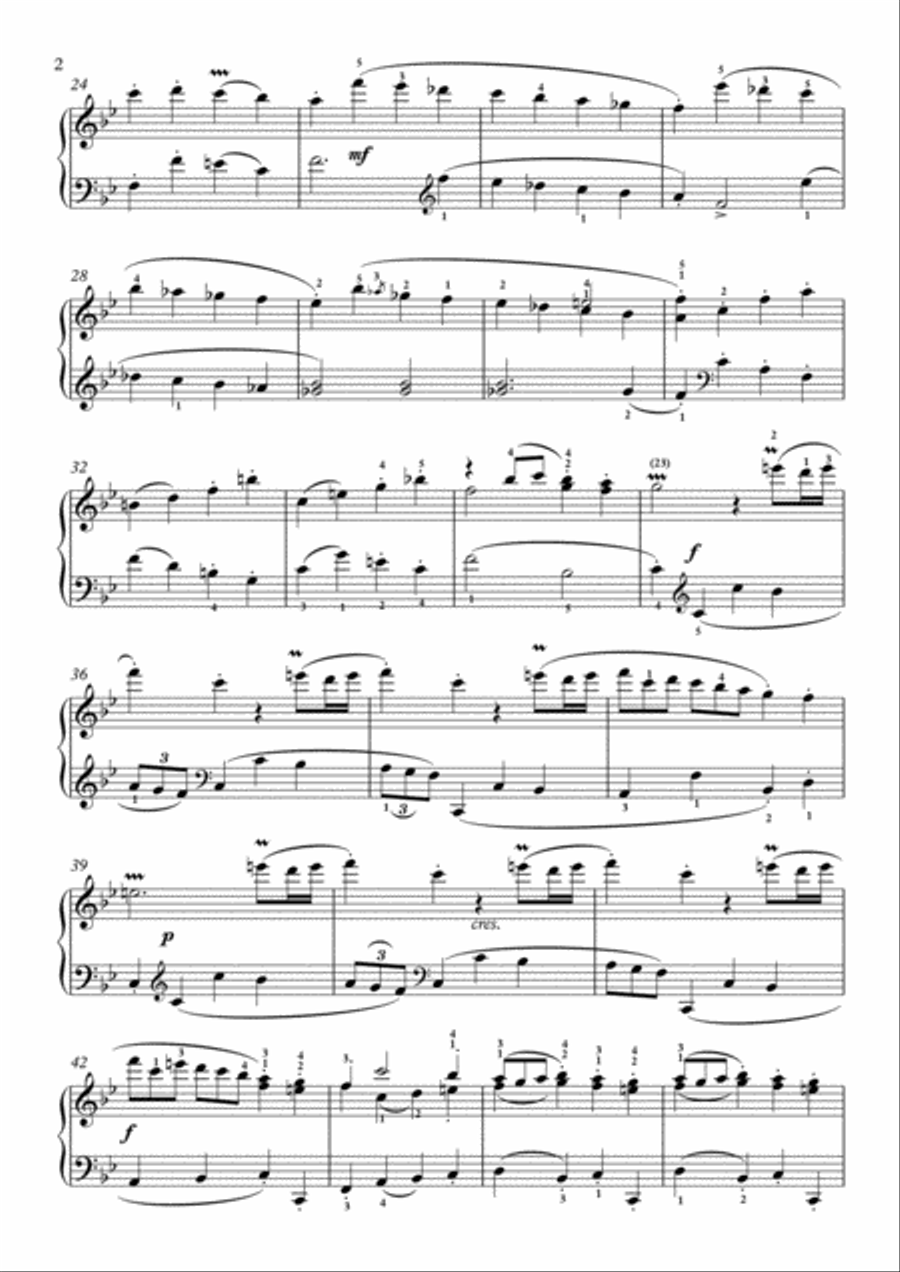 Scarlatti-Sonata in B-Major L.S43 K.410(piano) Piano Solo scores gallery preview page 3