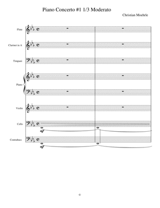 Piano Concerto #1 in E-Flat Minor, Op. 1; Movement 1, Moderato