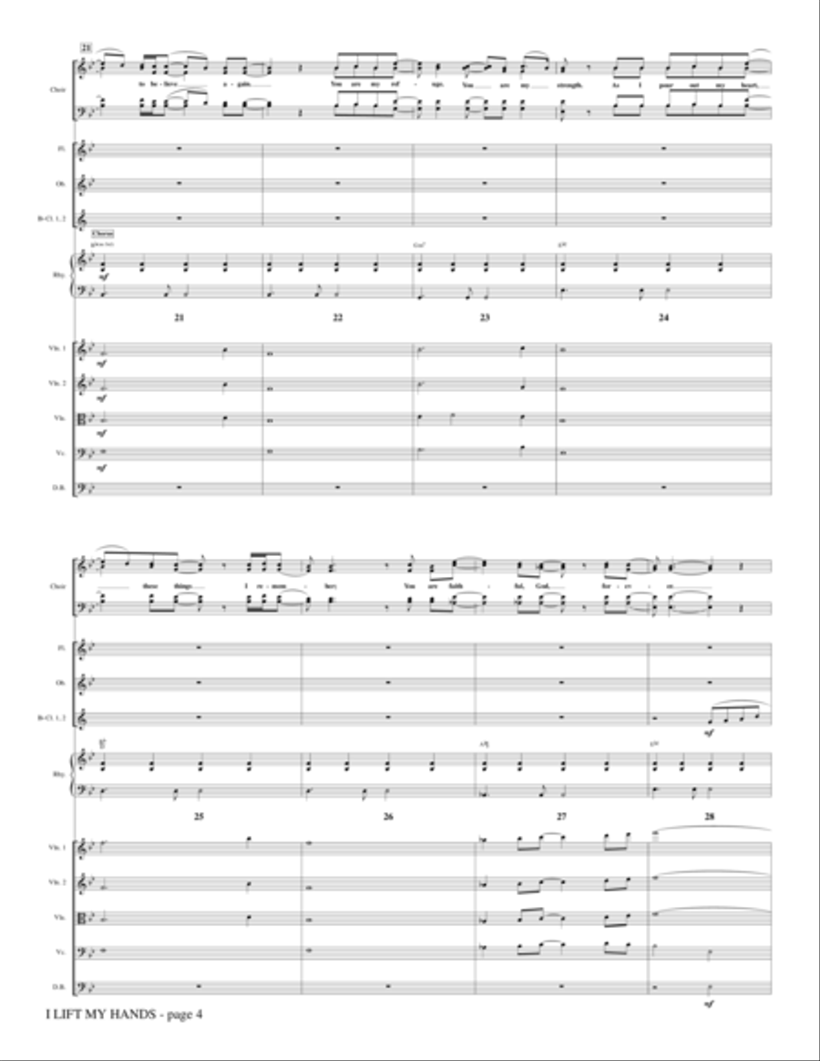 I Lift My Hands - Full Score Choir scores gallery preview page 4