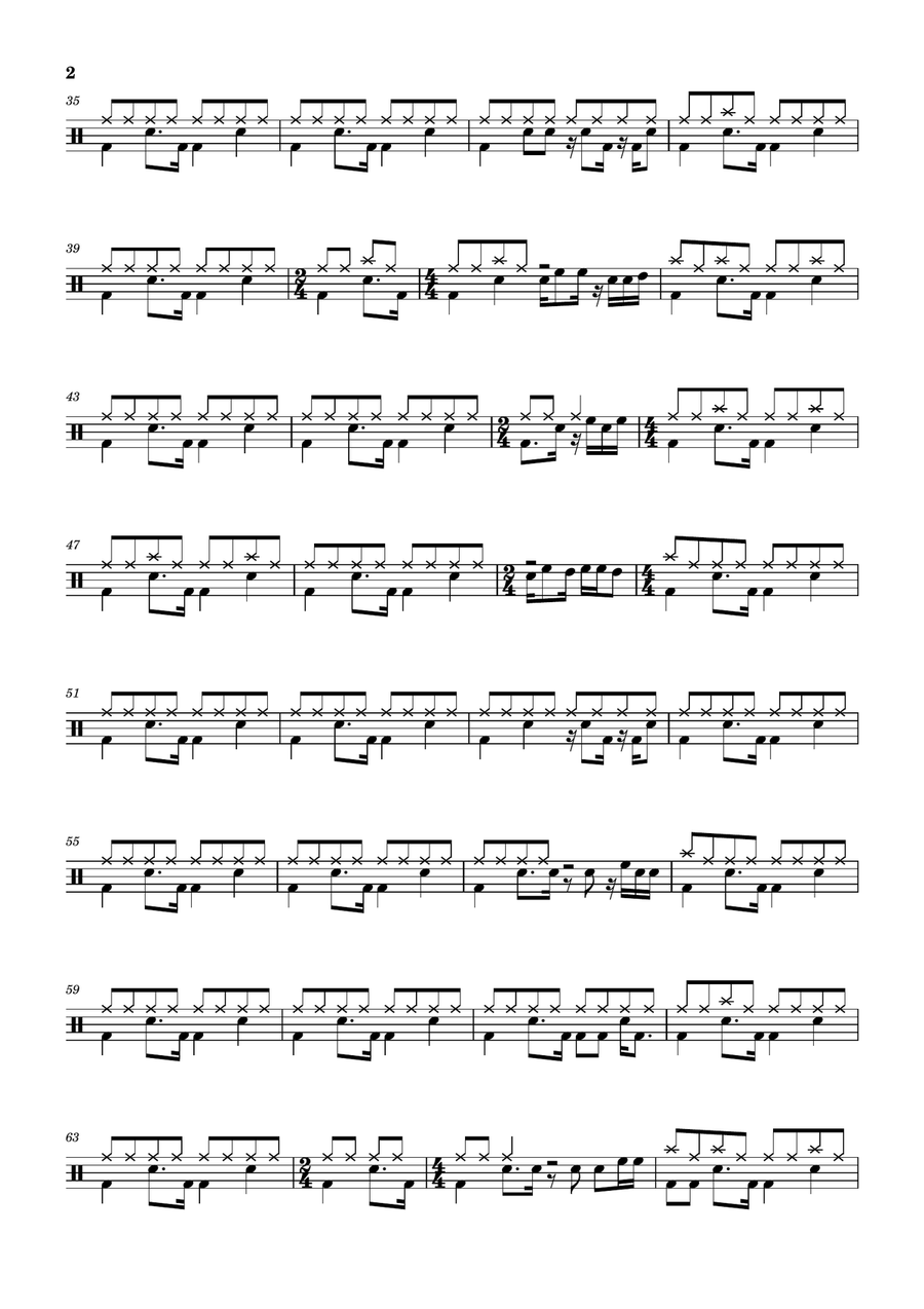Believe In Love Drum Set scores gallery preview page 2