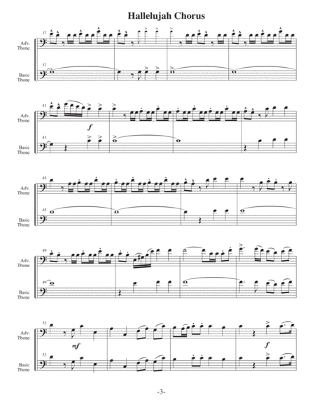 Hallelujah Chorus (Arrangements Level 3-5 for TROMBONE + Written Acc) image number null