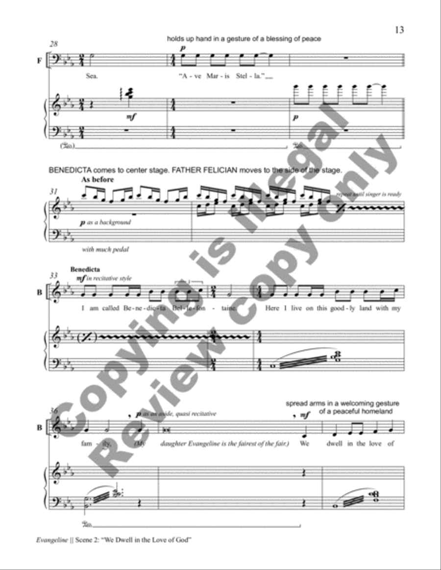 Evangeline Choir scores gallery preview page 12
