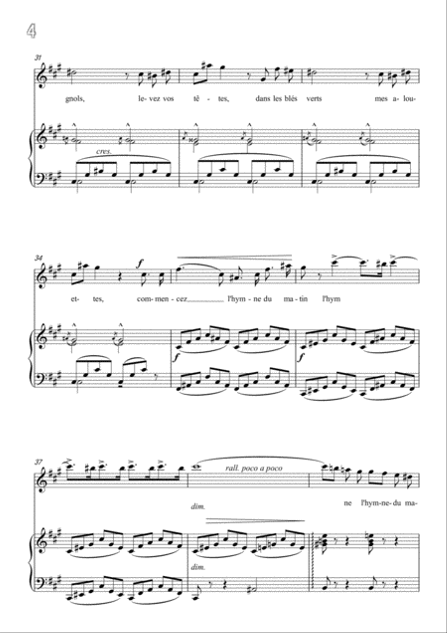 Meyerbeer-Fantaisie in A Major,for Voice and Piano Voice Solo scores gallery preview page 6