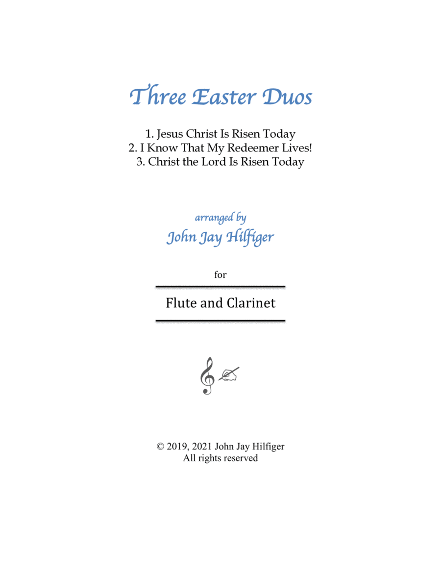 Three Easter Duos for Flute and Clarinet image number null