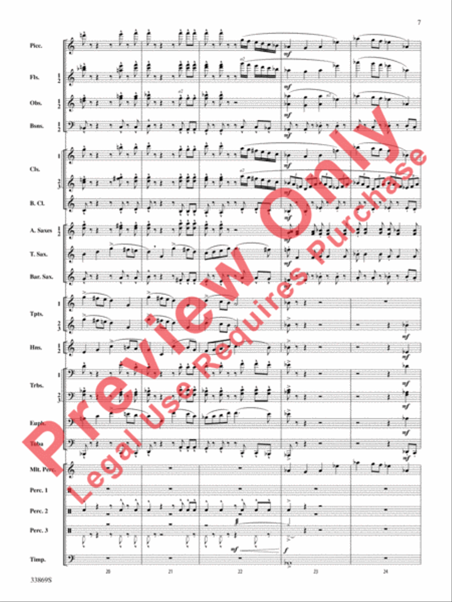 Mt. Everest Mt. Everest Concert Band scores gallery preview page 8